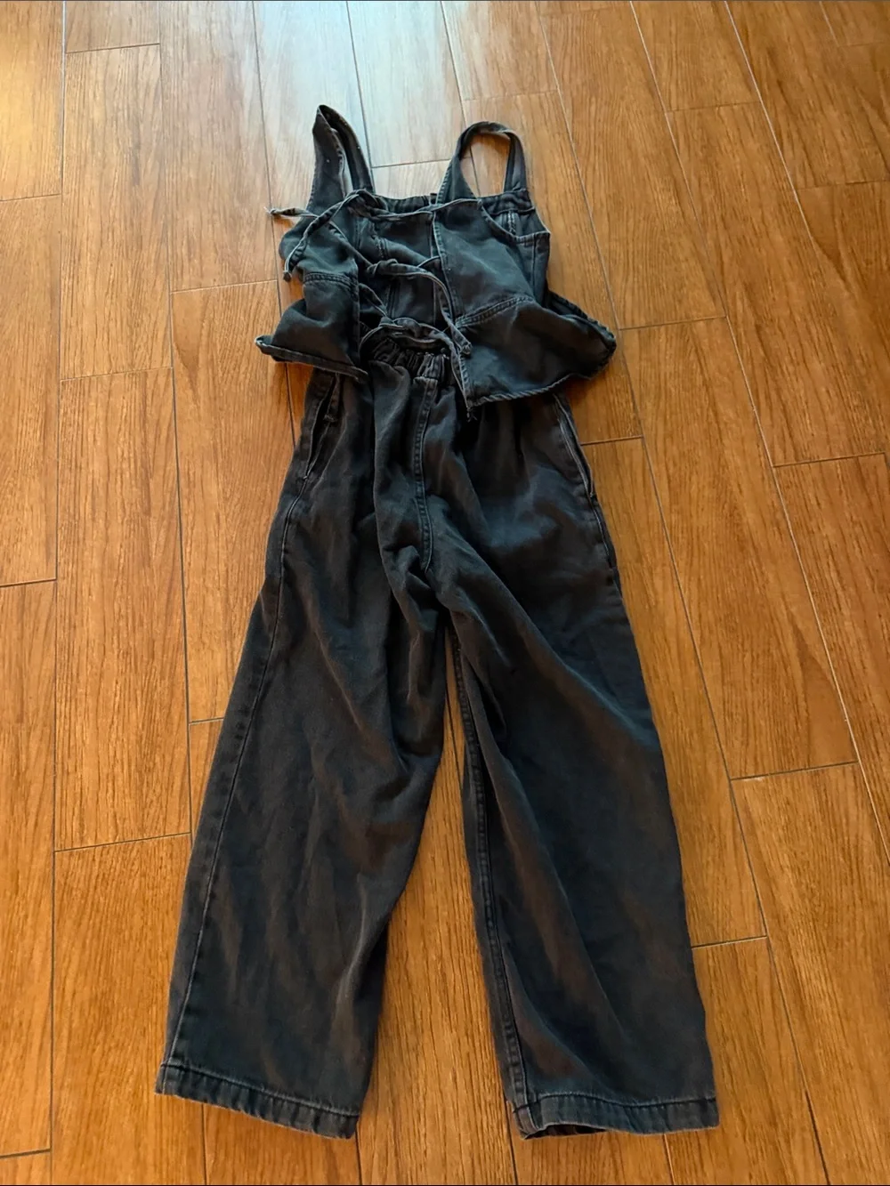 Free People Hazel Denim Jumpsuit- size Small